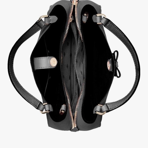 Kate Spade Handbag sm Triple Compartment Satchel Talia Crossbody Bag (Black) - Picture 6 of 7